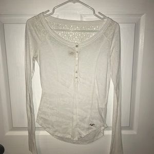 Hollister white long sleeve